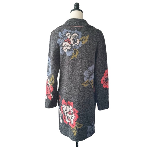 Vertigo Paris Floral Knit Longline Cardigan | SMALL - Picture 4 of 11